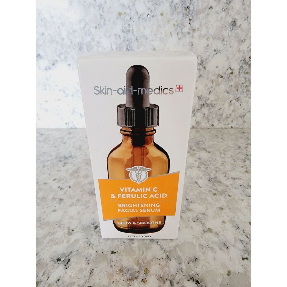 Skin Aid Medics Vitamin C Ferulic Acid Brightening Serum 2 Fl Oz NEW‎ In BOX